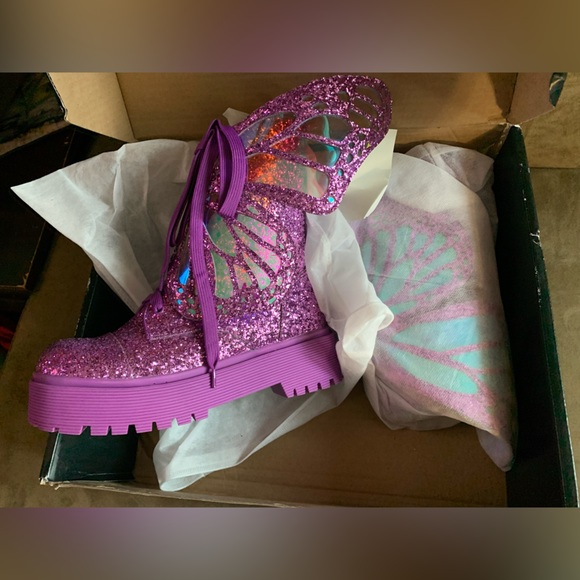 Club Exx Shoes New Dolls Kill X Club Exx Violet Metamorphic